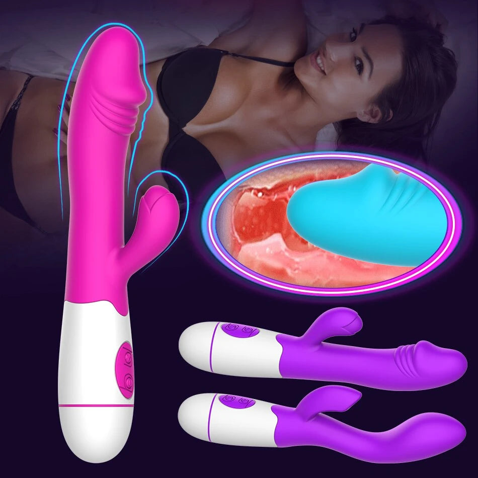 Frowzer Mix Vibe 30 Mod Titreşimli Rabbit Vibratör - Pink