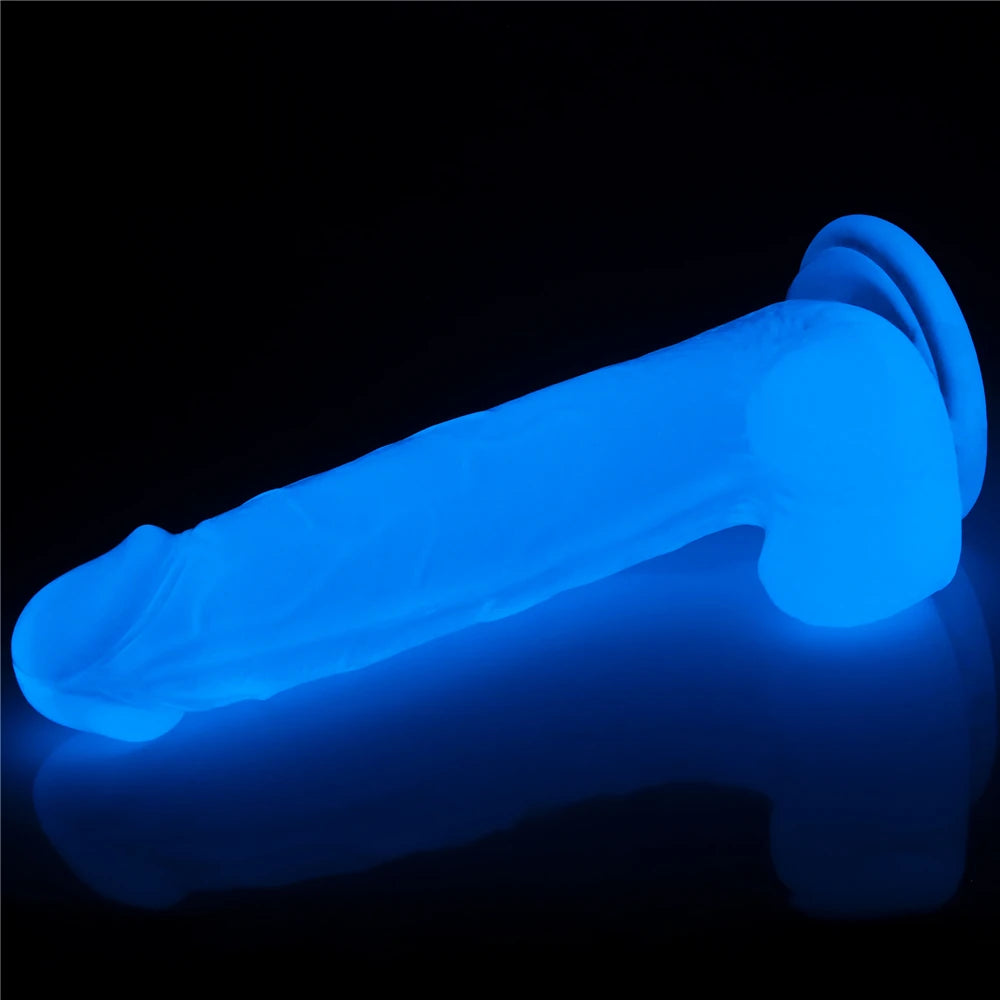 Lovetoy Lumino Play 19 Cm Fosforlu Realistik Jel Penis