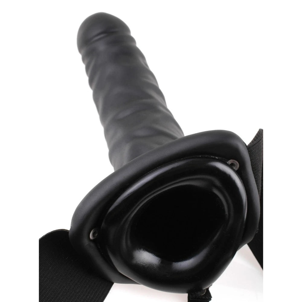 Pipedream Fetish Fantasy Series 8 İnch İçi Boş Strap-On Penis Black