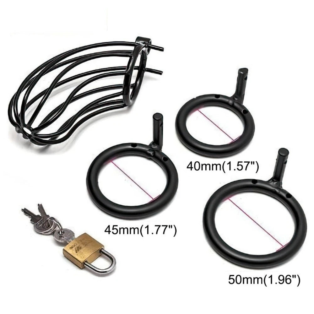 Frowzer Dreams Breathable Cage Metal Penis Kilidi 50 Mm Black