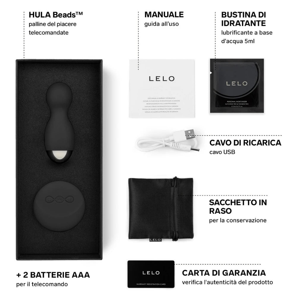 Lelo Hula Beads Uzaktan Kumandalı Kegel Egzersiz Topu Vibratör-Aqua