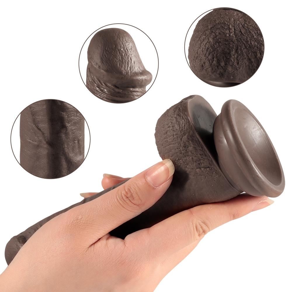 Shequ Dildo Series Addison 17 Cm Realistik Zenci Penis