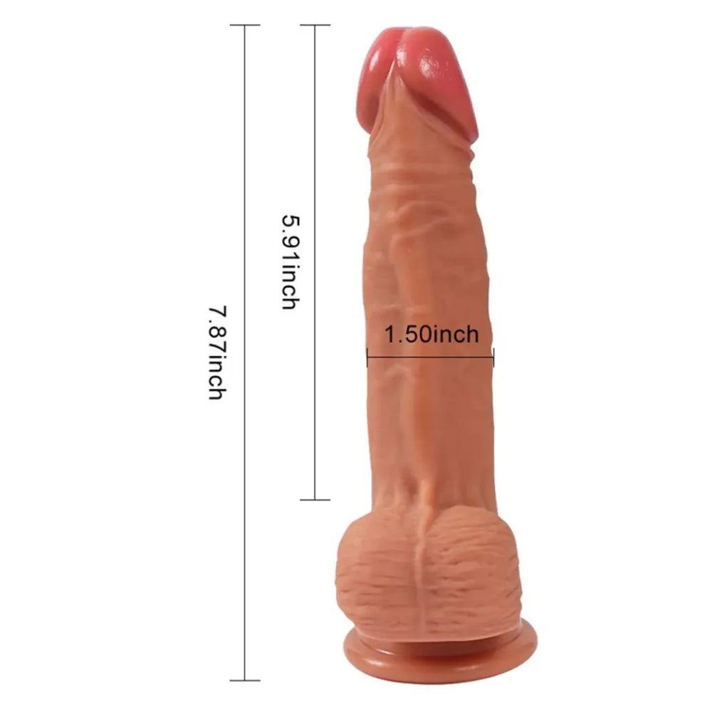 Shequ Dildo Series Kevin Belden Bağlamalı 20 cm Realistik Penis