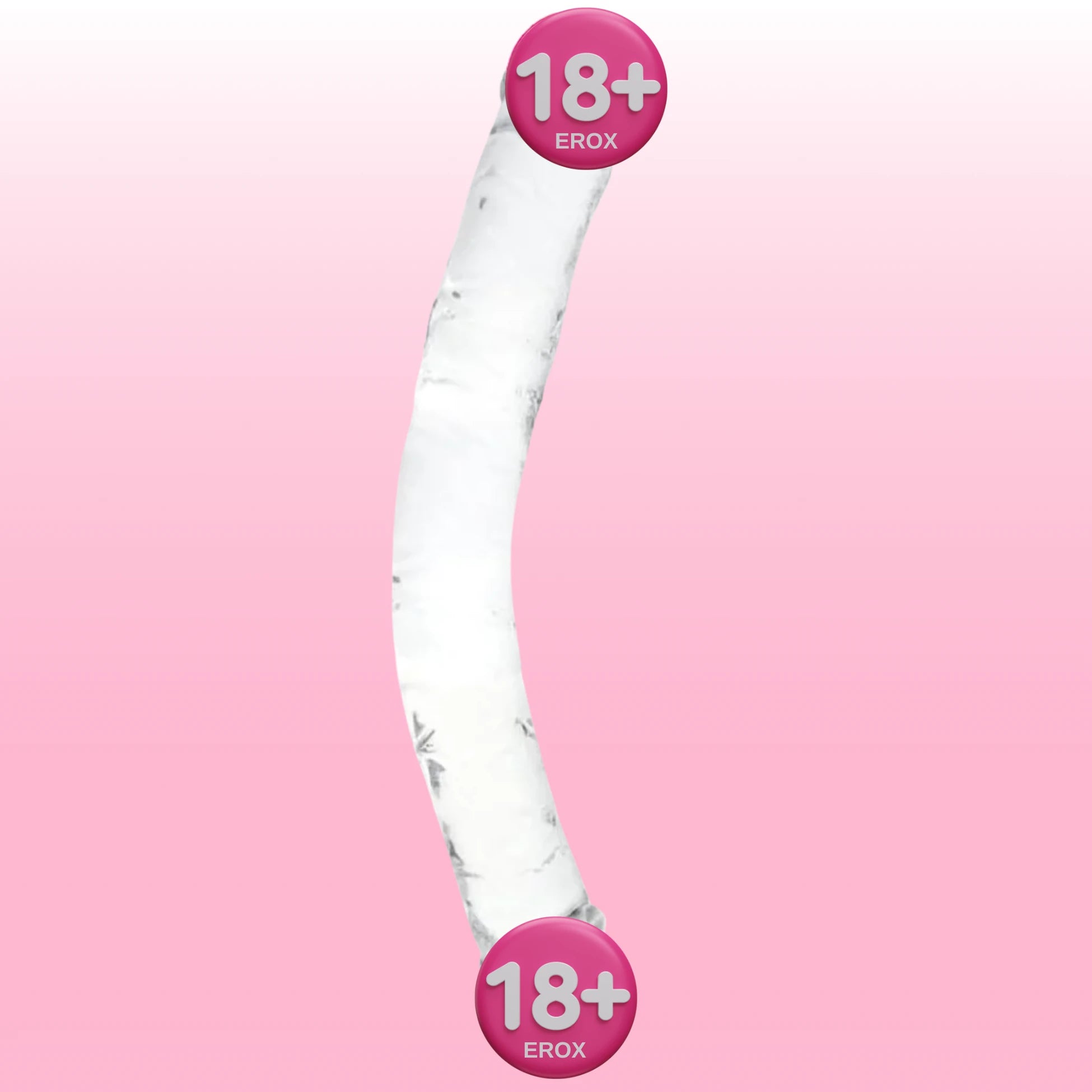 Lovetoy Flawless Clear 30 cm Double Dildo Çift Taraflı Penis LV310018