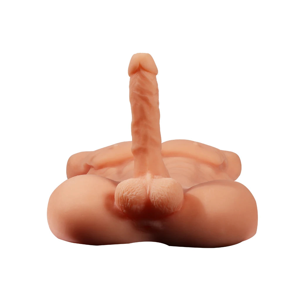 Xise Daniel Yarım Vücut Realistik Penisli Erkek Masturbator XS-MA30008-Flesh