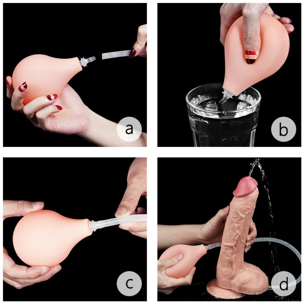 Lovetoy Squirt Extreme Dildo 25 Cm Boşalabilir Realistik Penis LV116022