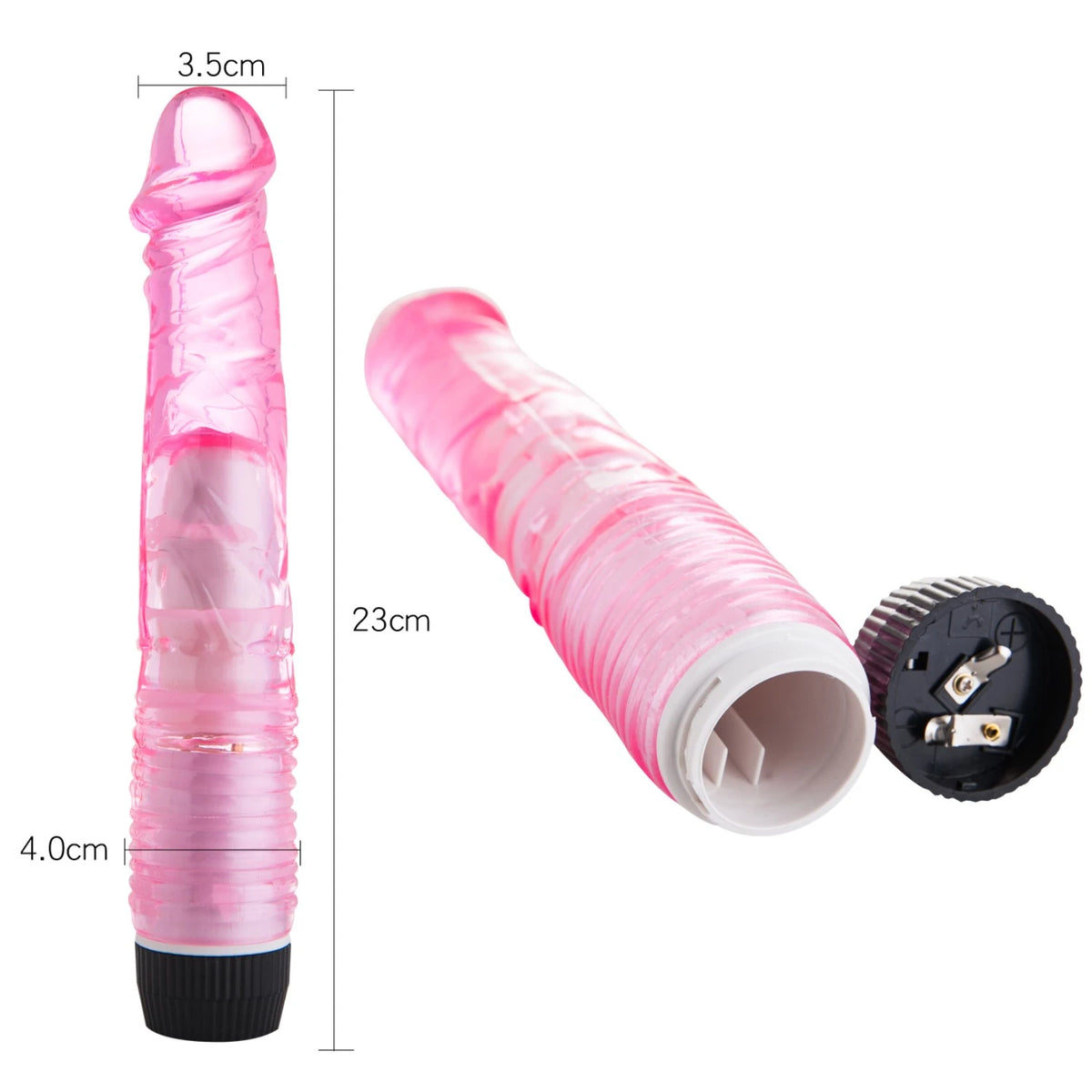 Frowzer Vibes Pink Kademeli Titreşimli Jel Vibratör 23 Cm