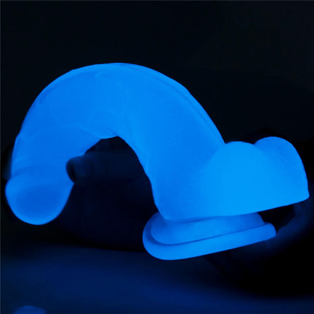 Lovetoy Lumino Play 19 Cm Fosforlu Realistik Jel Penis