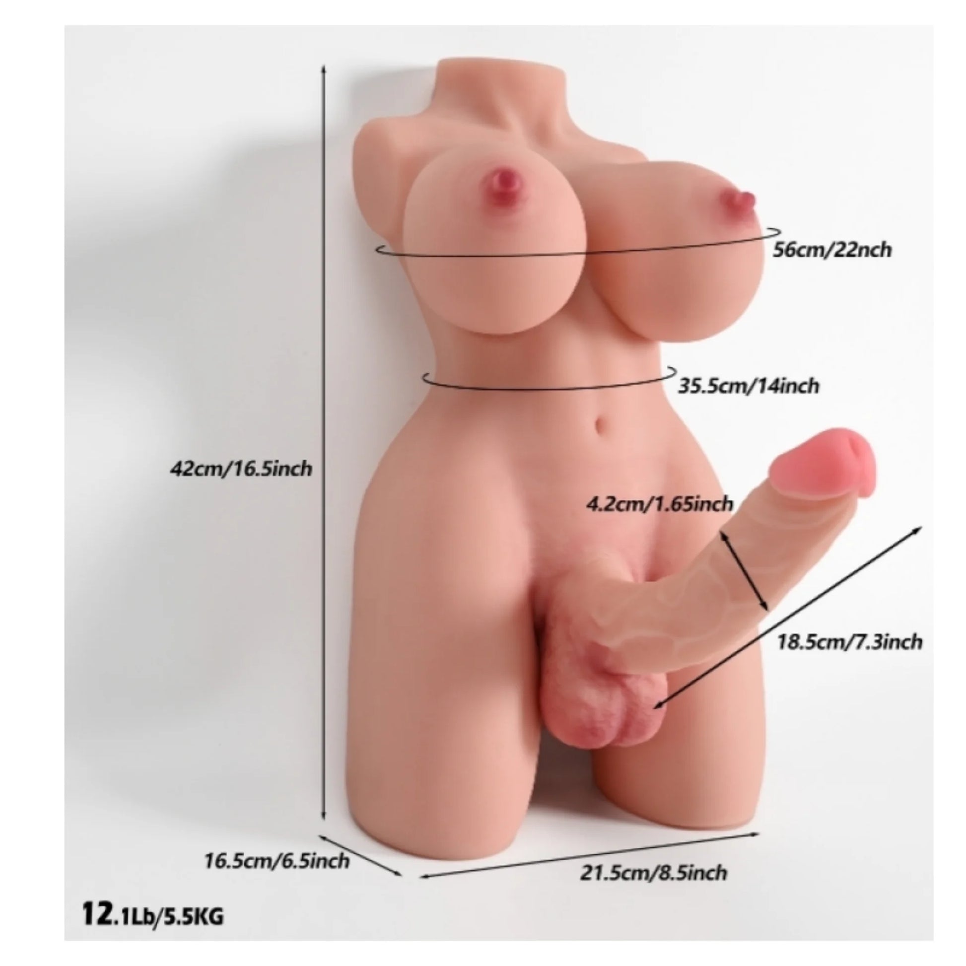 Frowzer Masturbation Flesh Transeksüel Vajina Mastürbatör 5.5 Kg.