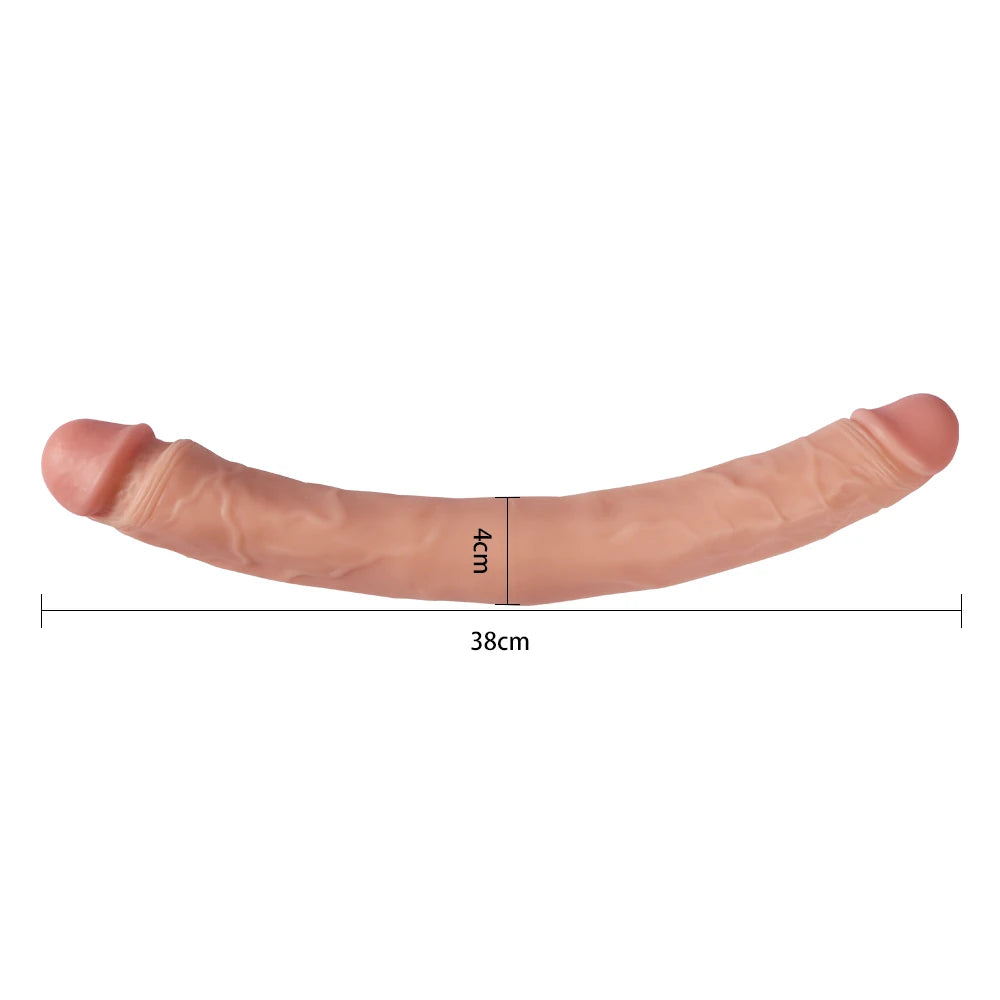 Shequ Dildo Series Grover 39 Cm Çift Taraflı Realistik Penis