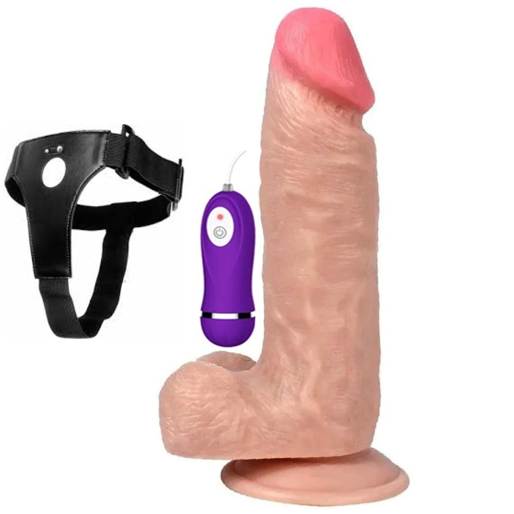 Shequ Dildo Series İron Dragon 18 cm Belden Bağlamalı Realistik Penis XS-WBC10027-V