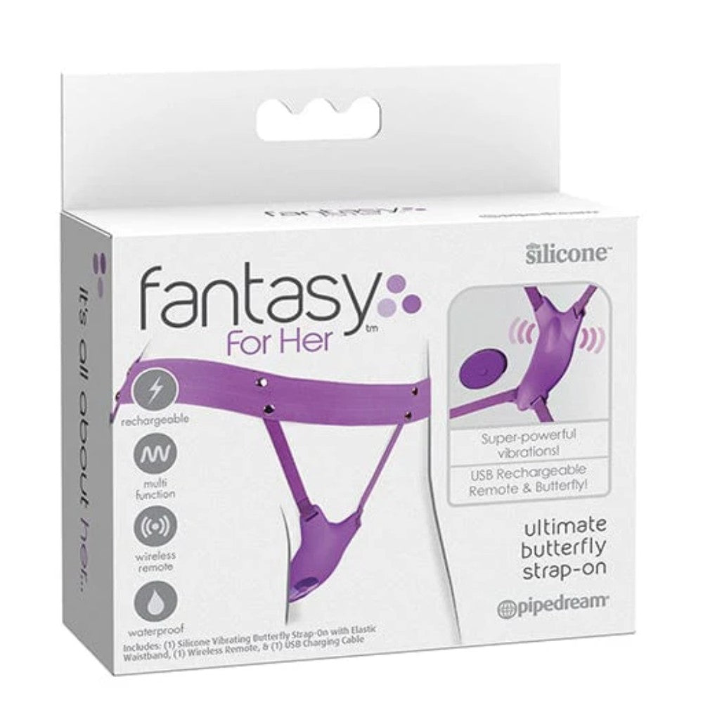 Pipedream Fantasy For Her Ultimate Butterfly Strap-On Giyilebilir Vibratör