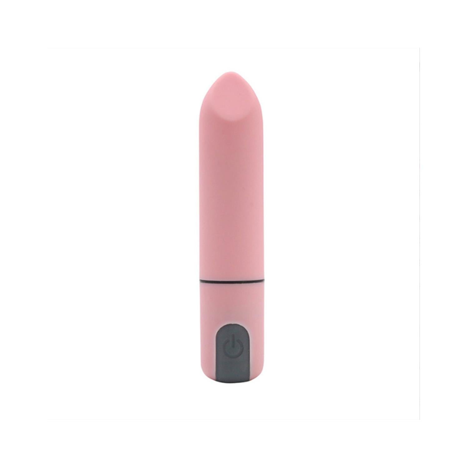 Premium Pembe Şarjlı Kurşun Vibratör 12 Kademeli Sessiz Titreşimli Kompakt Mini Tasarım 8,7 cm