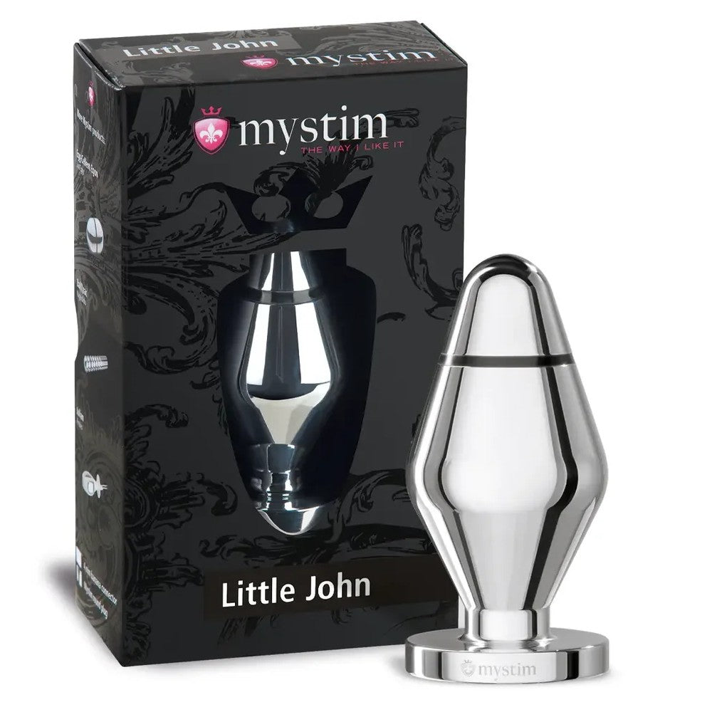 Mystim E-stim Butt Plugs Little John Metal Anal Plug