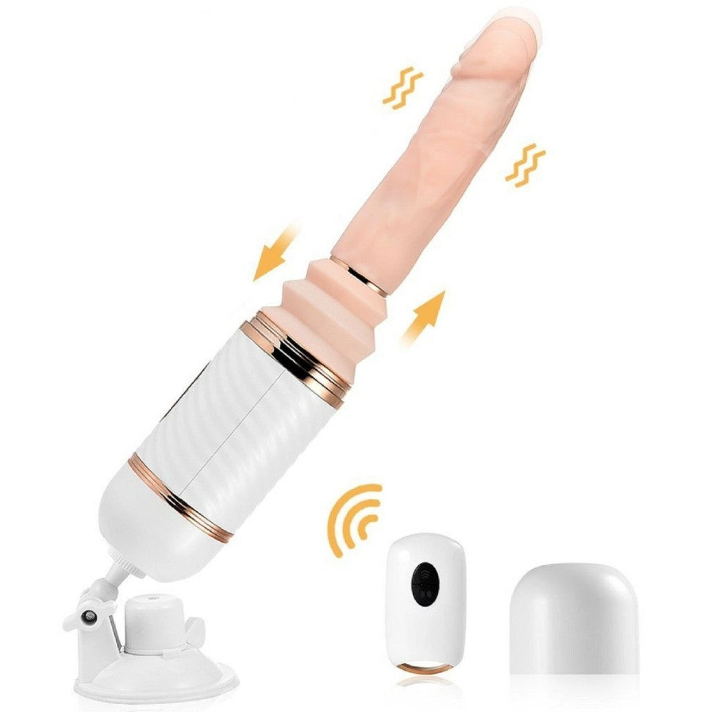 Dibe Cyclone Thrusting Uzaktan Kumandalı İleri Geri Hareketli Isıtmalı Seks Makinesi