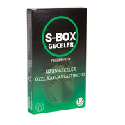 S-Box Prezervatif 12li Geceleri Uzatan Etkili Prezervatif, Yakın Hissediş, Kaliteli Lateks