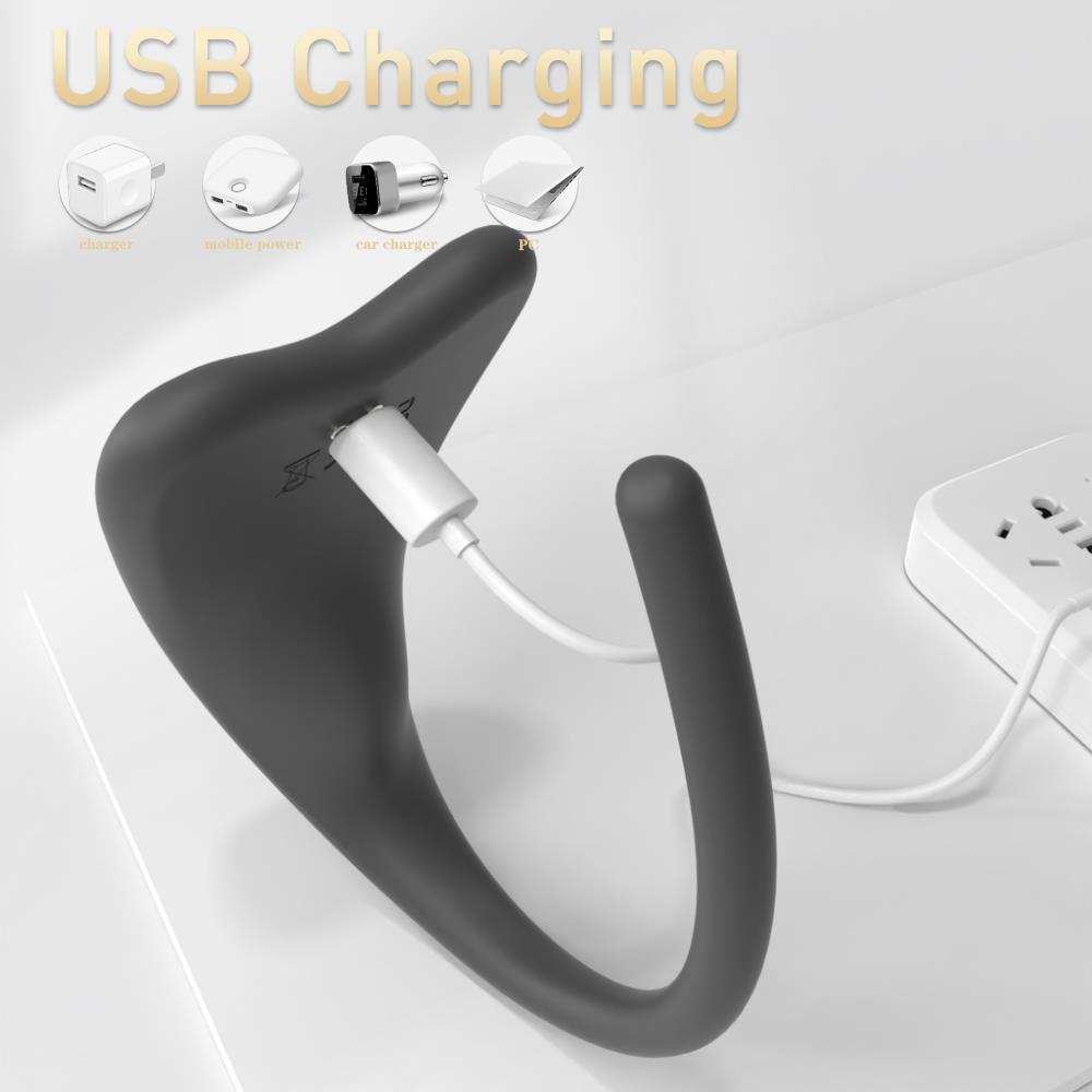 Siyah Leopar Desenli Vibratör 9 Titreşim Modu USB Şarjlı IPX7 Sessiz Güçlü Motor
