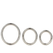 Calexotics Silver Ring 3 Piece Set Metal Penis Halkası Seti