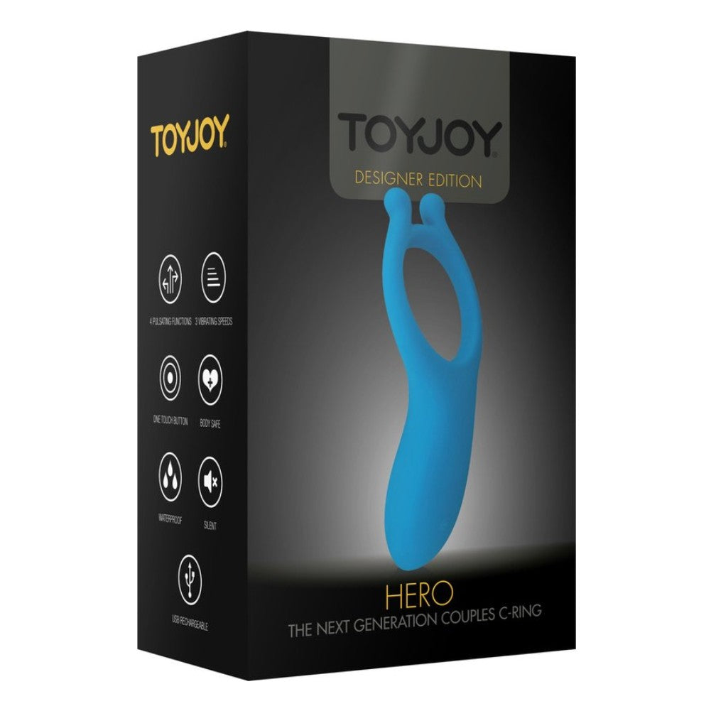 ToyJoy Hero Couples C-Ring Titreşimli Klitoral Penis Halkası