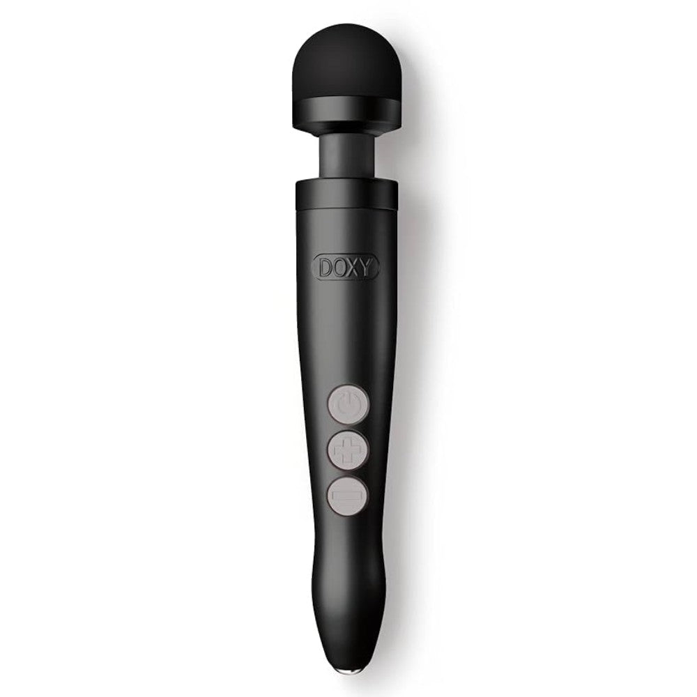 Doxy Die Cast 3R Metal Döküm Magic Wand Massager Masaj Aleti-Black