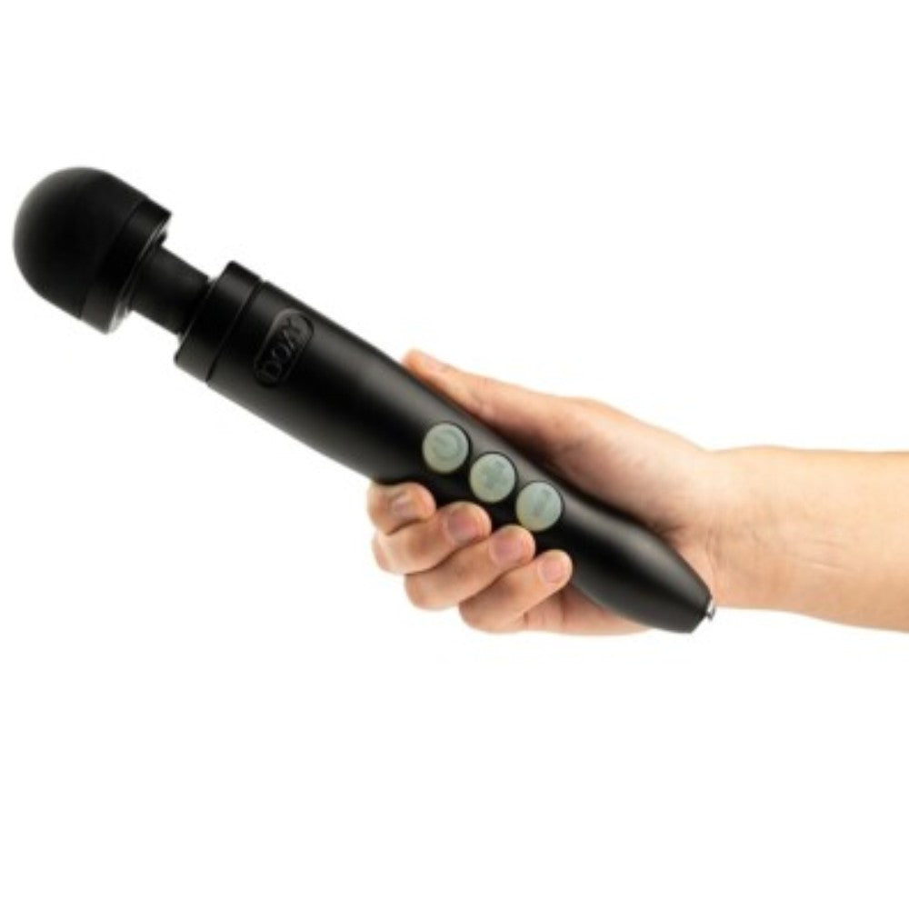 Doxy Die Cast 3R Metal Döküm Magic Wand Massager Masaj Aleti-Black